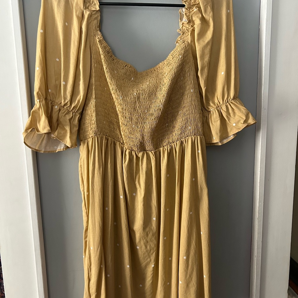 Girl & The Sun Mustard Thesally Dress